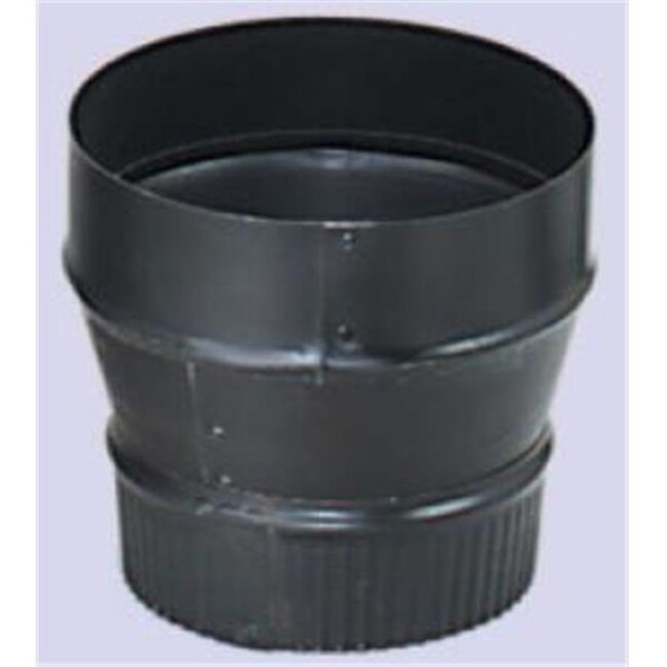Integra Miltex Imperial Manufacturing Group BMO079 24-ga Snap-Lock Black Stovepipe 6 Inch To 8 Inch Increaser Crimp On Small End 73480 - main